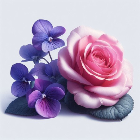 Poudre parfumée senteur violette et rose