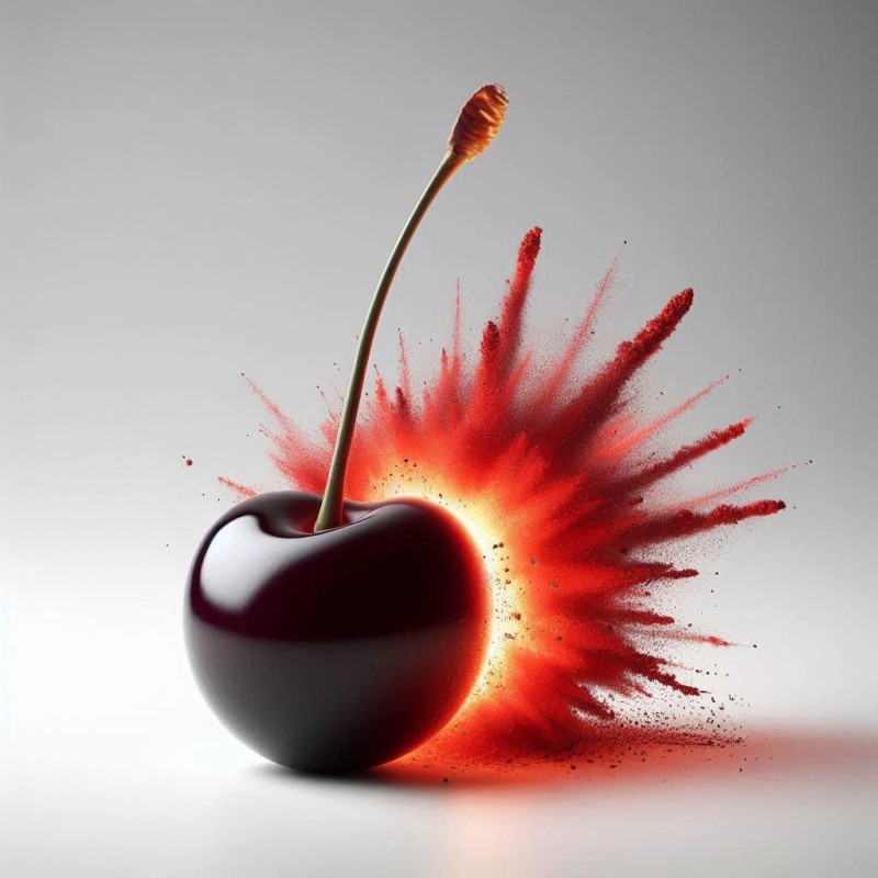 Poudre parfumée senteur cerise noire explosive