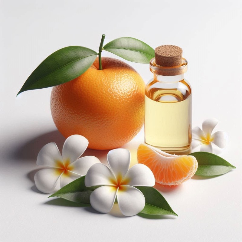 Poudre parfumée senteur clémentine monoï
